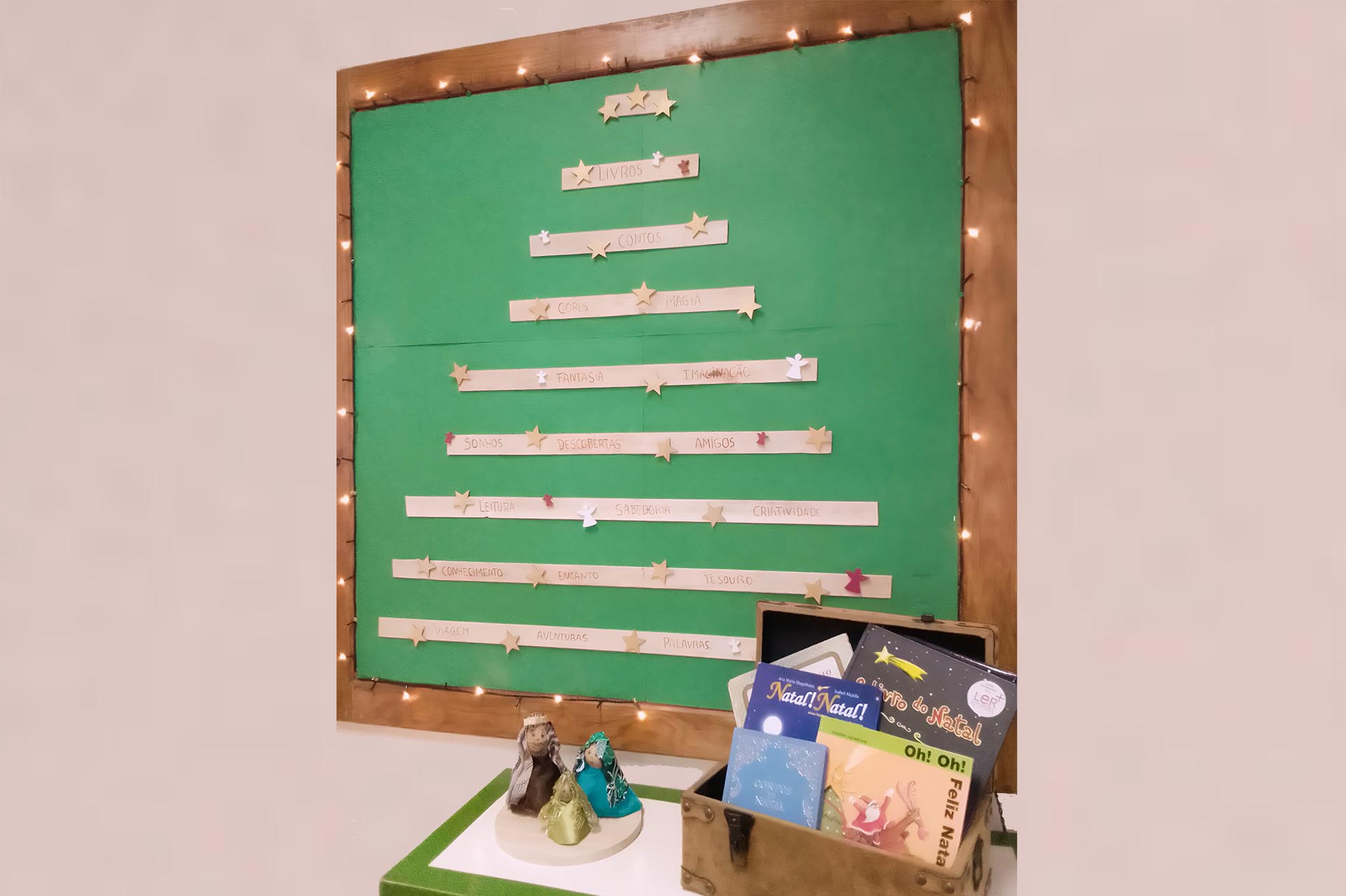 Mural de Dezembro – Biblioteca Escolar