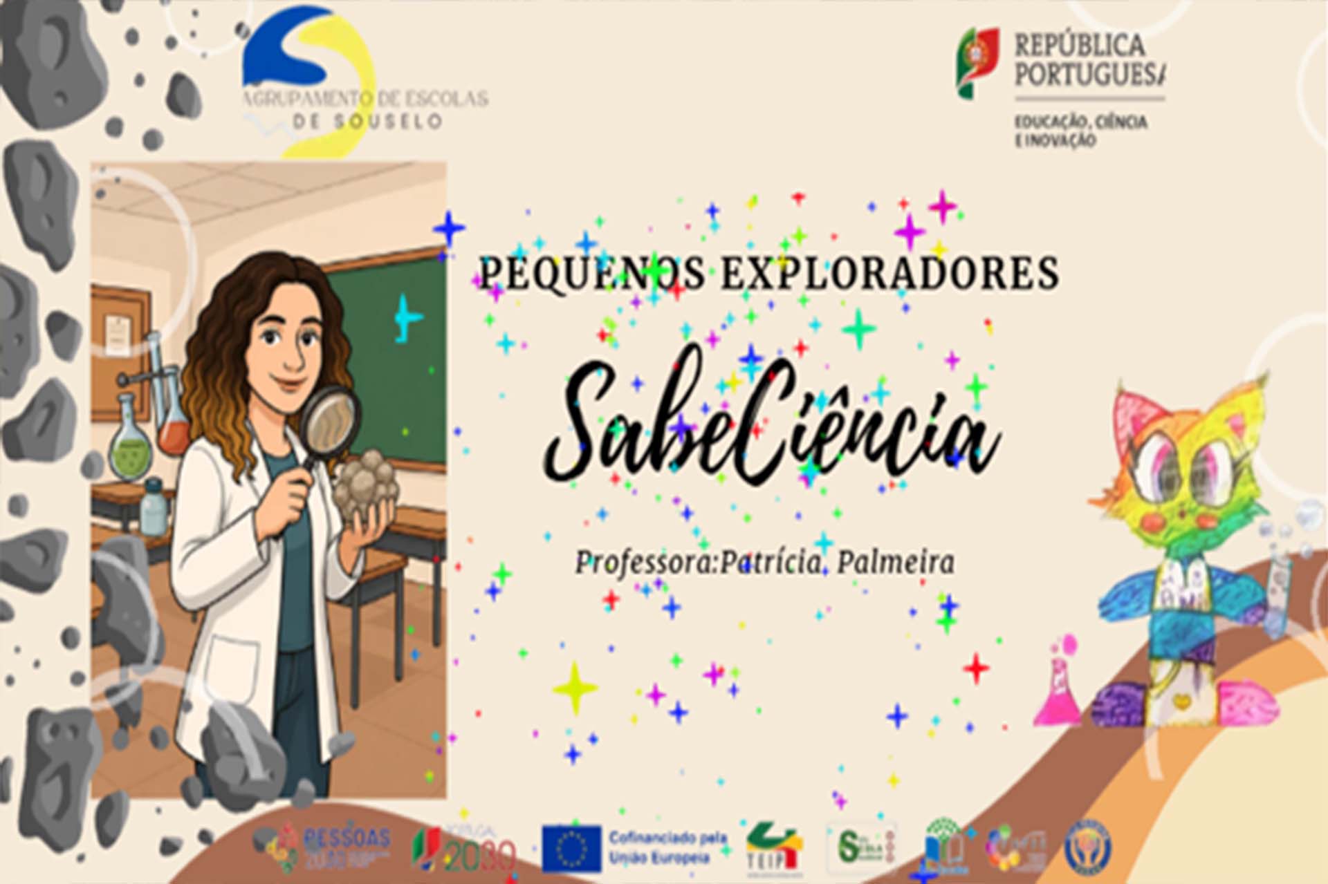 Pequenos Exploradores descobrem o mundo das rochas